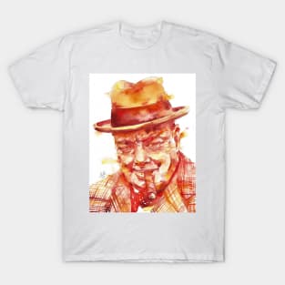 WINSTON CHURCHILL - watercolor portrait .1 T-Shirt